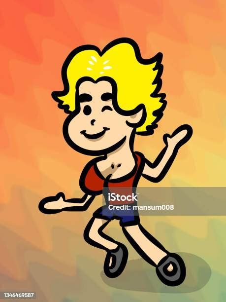 Cute Woman Cartoon On Color Background Stock Illustration Download Image Now Adult Art