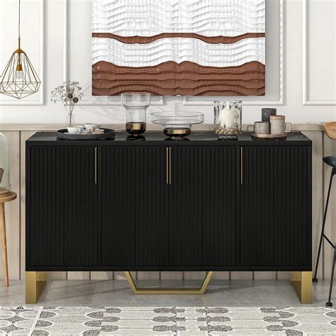 Amazon Lumisol Inch Buffet Sideboard Storage Cabinet With Doors