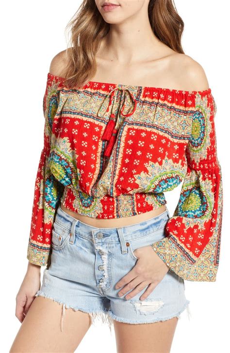 Band Of Gypsies Perth Off The Shoulder Top Nordstrom