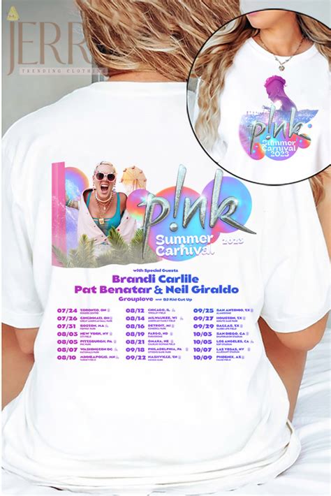 Cheap Alecia Moore Pink Summer Carnival 2023 T Shirt, Pink Tour ...