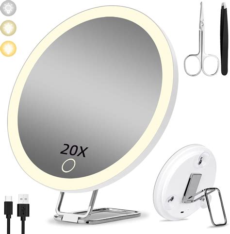 X Magnifying Mirror With Light Inch Large Lighted Magnified Mirror