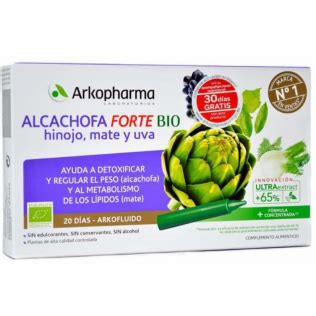 Arkofluido Alcachofa Forte Bio 20 Ampollas