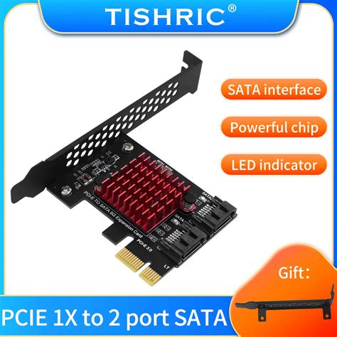 Tishric Placa De Expans O De Interface Dupla Pcie Para Sata Pcie