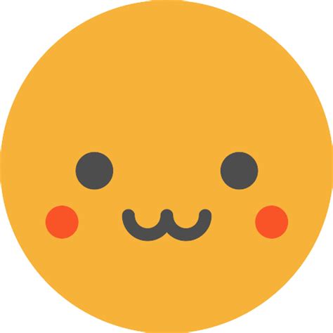 Emoticon Yellow Smile Face Facial Expression Orange Nose Head Circle