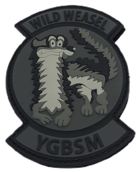 Wild Weasel Ygbsm Pvc Patch Badass Patches