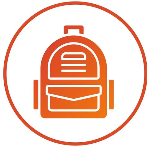 Premium Vector Army Backpack Icon Style