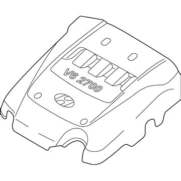 2924037450 Genuine Kia Engine Cover Assembly