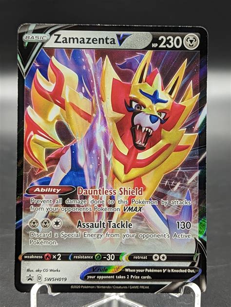 Zamazenta V Swsh019 Promo Pokemon Tcg Card Values Mavin