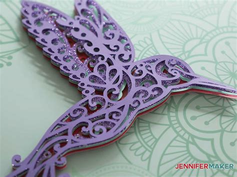 Hummingbird Svg Make A 3d Layered Design With Your Cricut Jennifer Maker