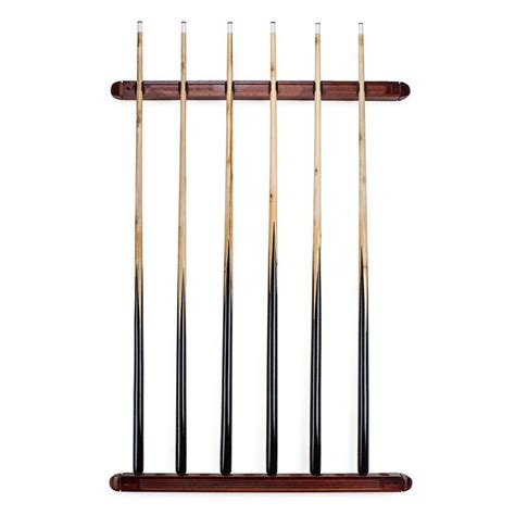 Buy Clips Wooden Cue Rack Cue Stick Billiard Pool Wall Hanging