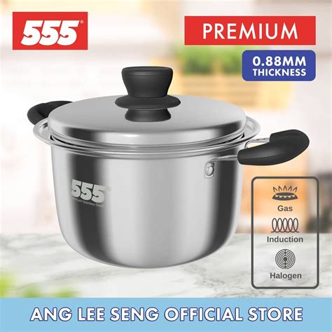 555 Premium Stainless Steel Sauce Pot 304 Stainless Steel 088mm Thi