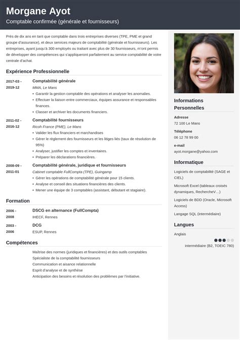 Modele De Cv Comptabilite