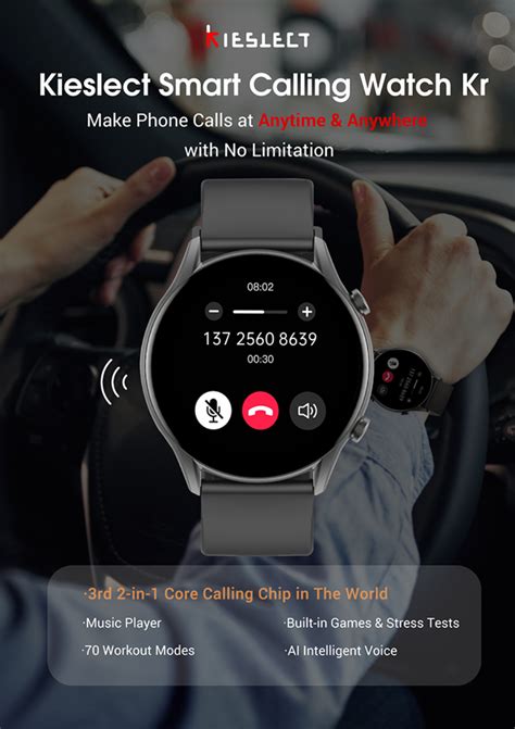 Kieslect Kr Bluetooth Calling Smart Watch Arekta Gadget Shop