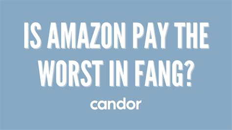 Does Amazon Have The Worst Pay In Faang Youtube