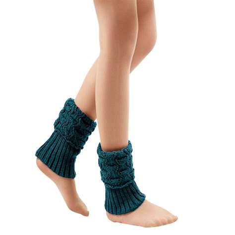 Rkuupa Clearance Leg Warmers For Women For Winter 80s Ribbed Knit Leg