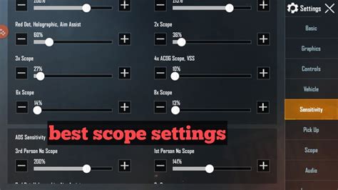 Pubg Mobile Best Sensitivity Settings Pro Player Settings Scope