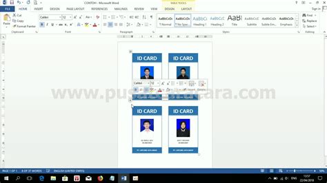 Ukuran Id Card B4 Di Word Beinyu