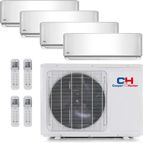 Four Zones Mini Split Air Conditioner With Heat Pump Ductless Ac