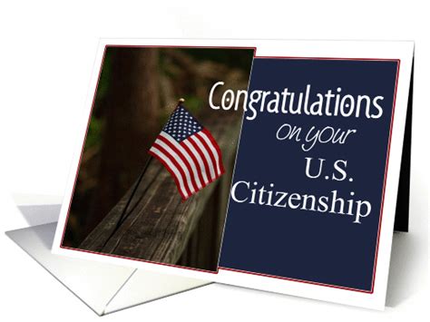 Us Citizenship Congratulations Flag Card 862605