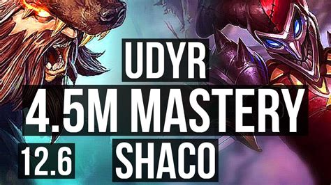 Udyr Vs Shaco Jng M Mastery Quadra Solo Kills Games