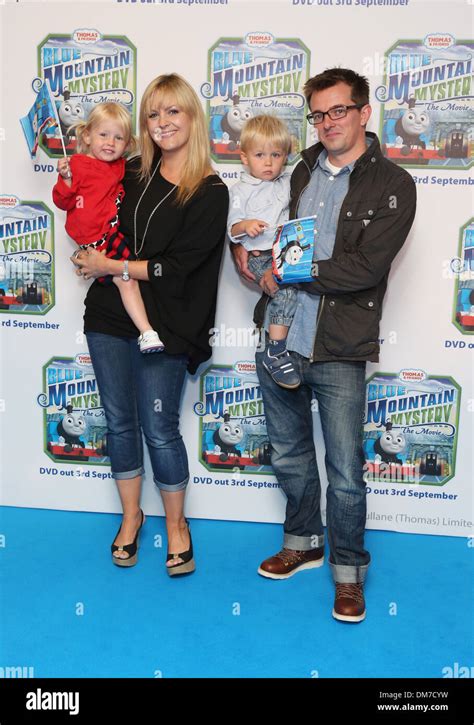 Jo Joyner with her husband and children Thomas & Friends Blue Mountain ...