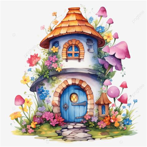 Cartoon Cottage Cuteness Whimsical House Illustrations, House, Home ...