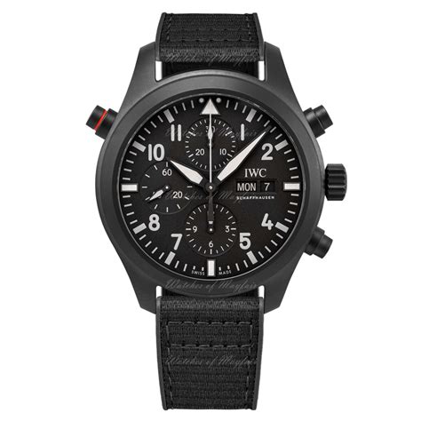 IWC Pilot S Watch Double Chronograph Top Gun Ceratanium 44mm IW371815