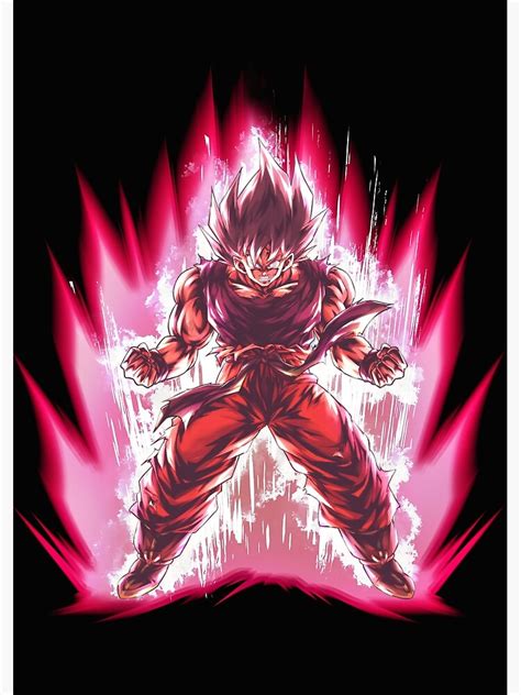 Goku Kaioken Poster For Sale By Dvgrff Redbubble