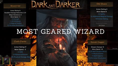 MOST GEARED WIZARD IN DARK AND DARKER YouTube