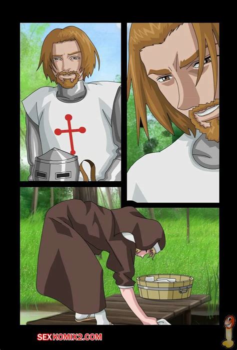 Порно комикс Возбужденный крестоносец и монашка Horny cruciate секс