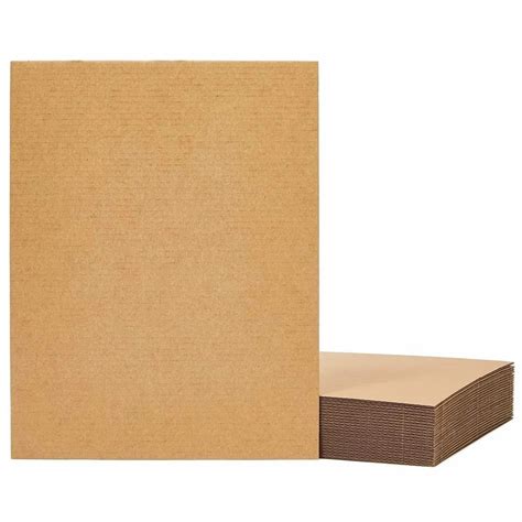 Wood Pulp Brown Corrugated Cardboard Sheet Paper Size X Cm Gsm