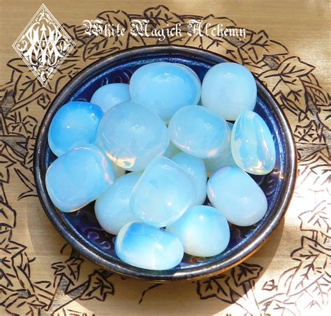 Opalite Tumbled Gemstones White Magick Alchemy