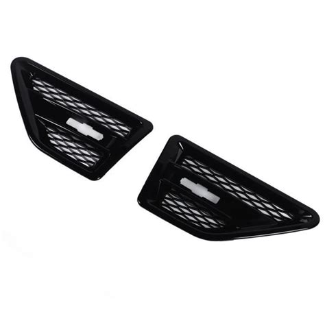 Akozon Grille De Ventilation Lat Rale Brillante Noire Pour Freelander