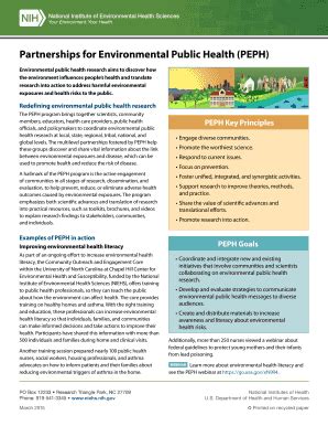 Fillable Online Niehs Nih Partnerships For Environmental Public Health