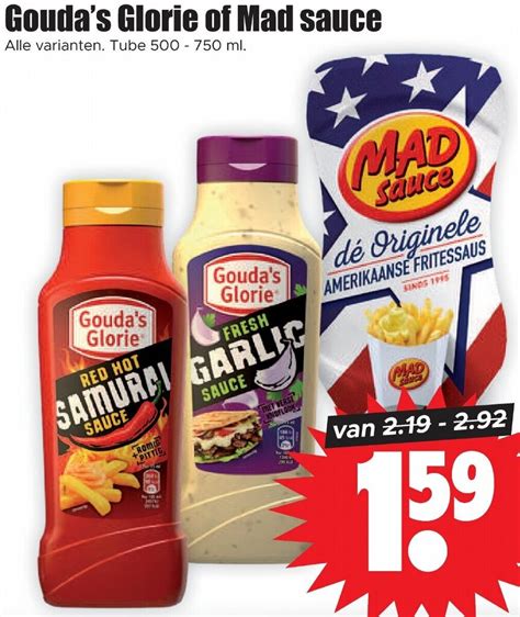 Gouda S Glorie Of Mad Sauce 500 750ml Aanbieding Bij Dirk