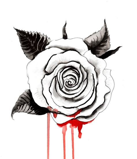 Bleeding Rose Stock Illustration Illustration Of Artwork 99981996