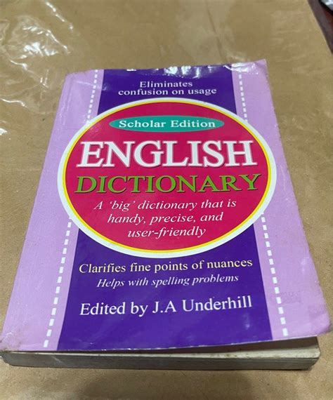 English Dictionary Scholar Edition J A Underhill Hobbies Toys Books