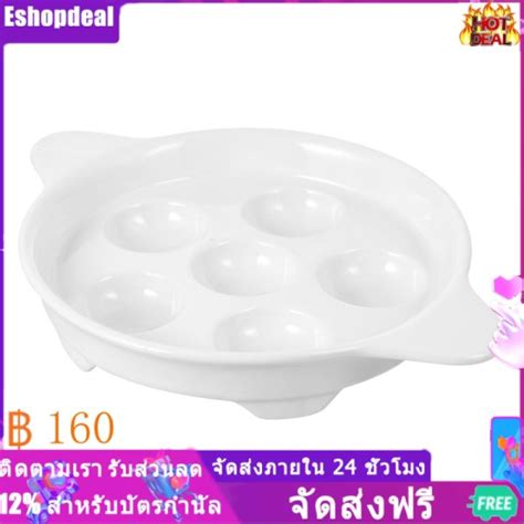 Eshopdeal【ready Stock】ceramic Escargot Plate Snail Baking Dish Simple