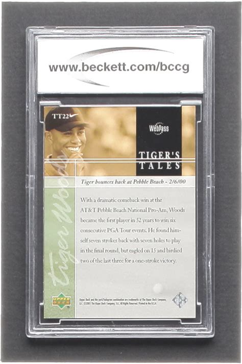 Tiger Woods Upper Deck Tiger S Tales Tt Bccg Pristine