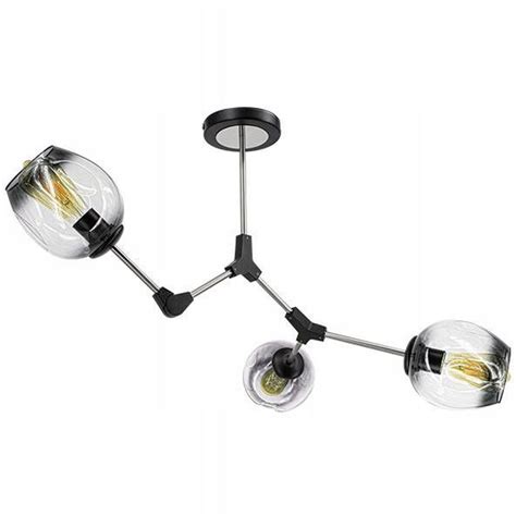 Sufitowa Lampa Regulowana Elm Bt Black Mdeco Modernistyczna