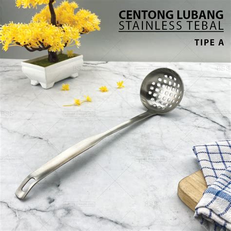 Jual 2 Pilihan Ukuran Centong Sendok Kuah Sup Soup Sayur Ladle Lubang