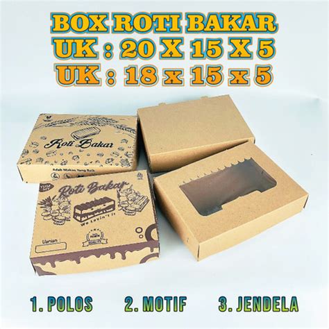 Jual Kotak Roti Bakar Take Away Dus Kue Brownies Box Cake Bakar Besar