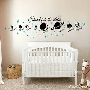 Space Wall Decals Planets Decal Nursery Space Wall Decals Solar