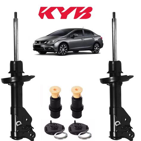 Amortecedores Honda Civic Kayaba Dianteiro Rolamentos Shopee Brasil