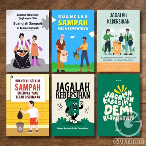 Jual Poster Jagalah Kebersihan Buang Sampah Pada Tempatnya A3 Shopee