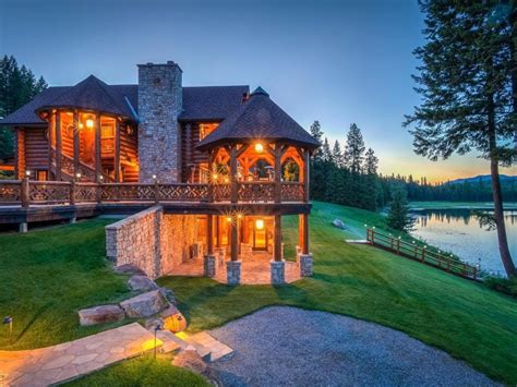 9 enormous log cabin mansions for sale - Business Insider