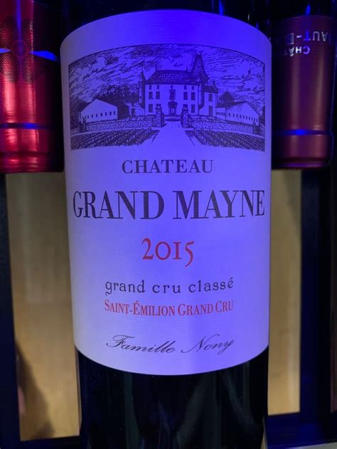 Ch Teau Grand Mayne France Bordeaux Libournais St Milion