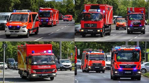 Feuer Im Bmw Werk Einsatzfahrten X Wlf Reserve Gw Wasser Uvm