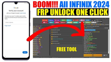 All Infinix FRP Bypass 2024 One Click Tool Any Android Version All