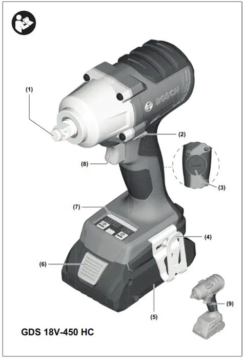 Bosch 18v 450 Series Gds Professional Cordless Impact Wrench